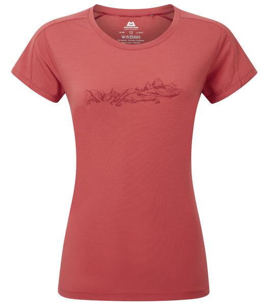 Mountain Equipment Headpoint Skyline W - T-shirt - donna Red 10