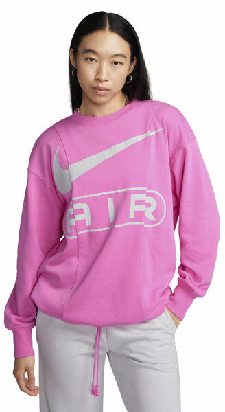Nike Air W Over Oversized Flecce Crew - felpa - donna Pink XS