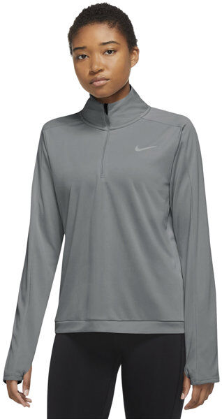 Nike Dri-FIT Pacer 1/4-Zip - felpa running - donna Grey M