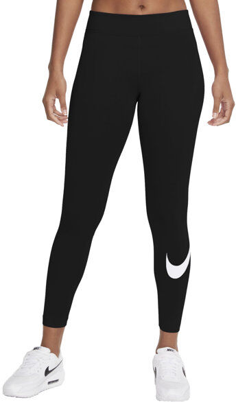 Nike Mid-Rise Swoosh - pantaloni fitness - donna Black XS