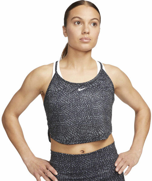 Nike One Dri-FIT All Over Printed Crop W - top - donna Black/White S