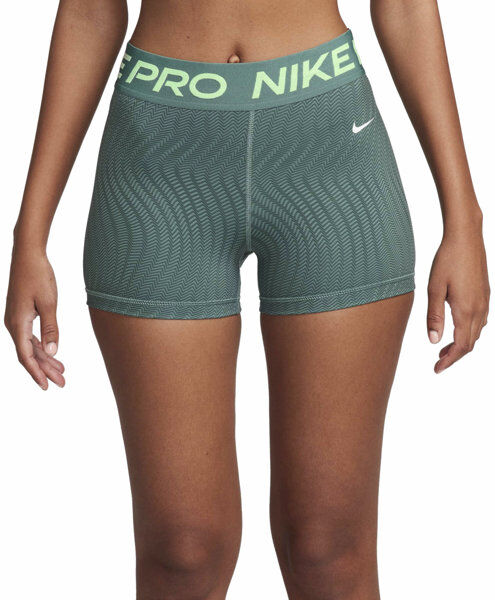 Nike Pro Dri-FIT Mid Rise 3 W - pantaloni fitness - donna Green M