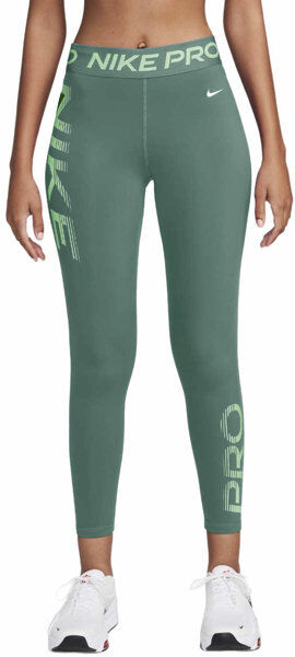 Nike Pro Mid Rise 7/8 Graphic W - pantaloni fitness - donna Green M