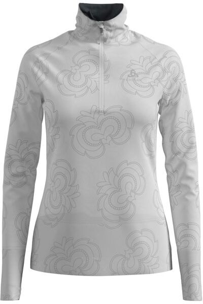 Odlo Birdy Ceramiwarm Midlayer 1/2 Zip - felpa di pile - donna White XS