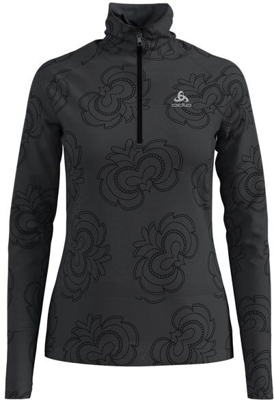 Odlo Birdy Ceramiwarm Midlayer 1/2 Zip - felpa di pile - donna Black XS