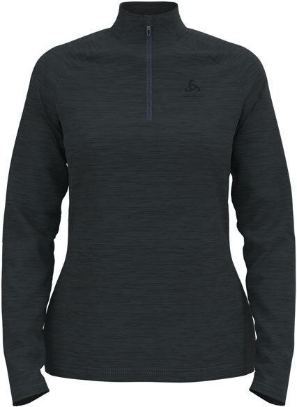 Odlo Essentials Ceramiwarm 1/2 Zip W - felpa in pile - donna Black XS