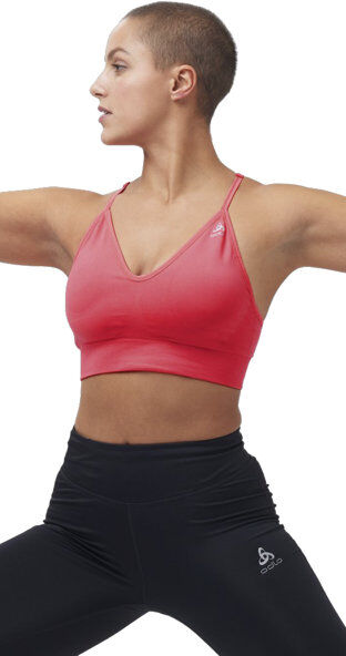 Odlo Padded Seamless Soft 2.0 - reggiseno sportivo basso sostegno - donna Pink M