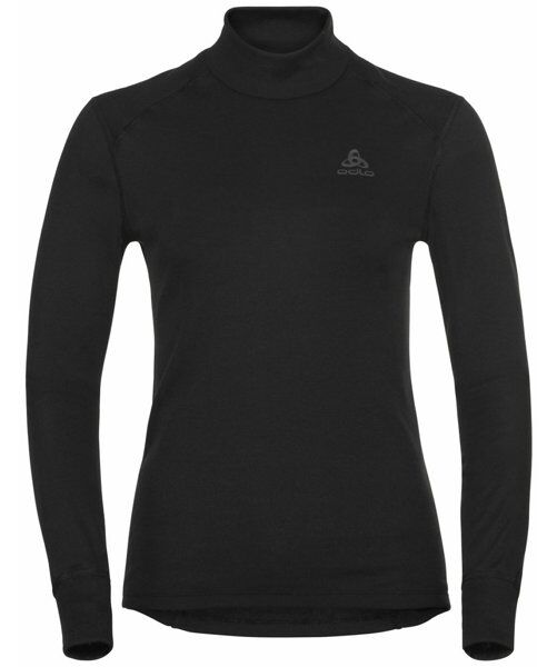 Odlo Top Turtle Neck Active - maglietta tecnica a maniche lunghe - donna Black S