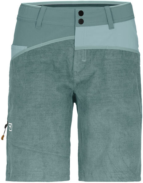 Ortovox Casale W - pantaloni corti arrampicata - donna Green/Light Blue S