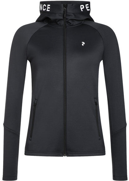 Peak Performance Rider Zip Hood W - felpa in pile - donna Black S