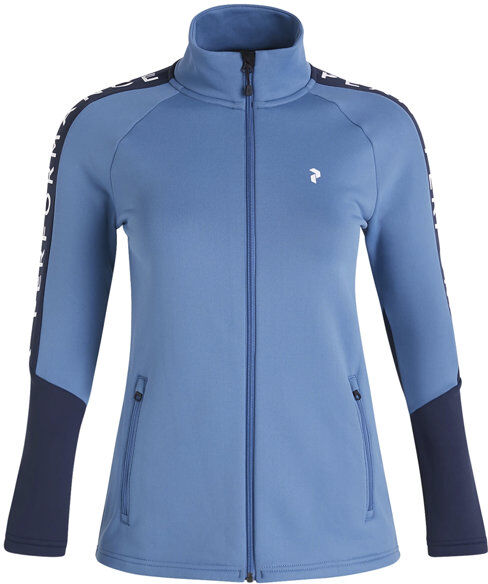 Peak Performance W Rider Zip - felpa in pile - donna Light Blue/Blue L