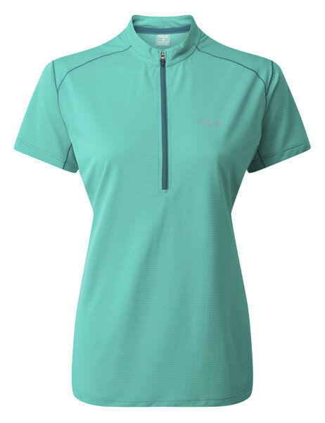 Rab Sonic SS Zip - T-shirt - donna Light Green 8 UK