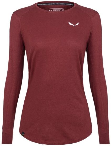 Salewa Lavaredo Hemp W L/S - maglia a manica lunga - donna Red I48 D42