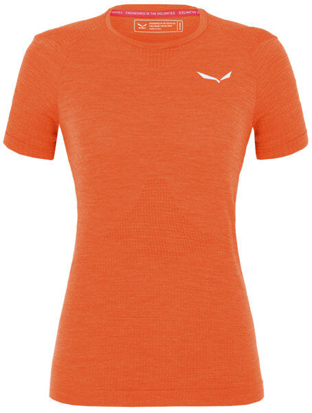 Salewa Pedroc AMR W Seamless - T-shirt - Donna Orange I44 D38