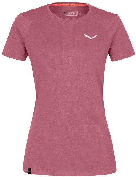 Salewa Puez Dolomites Hemp W - T-shirt - donna Dark Pink/White I46 D40