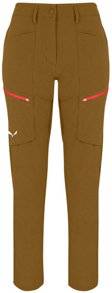 Salewa Puez DST W Cargo - pantaloni trekking - donna Brown/Red/White I48 D42