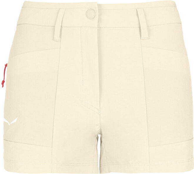 Salewa Puez DST W Cargo - pantaloni corti trekking - donna Beige/White/Red I44 D38