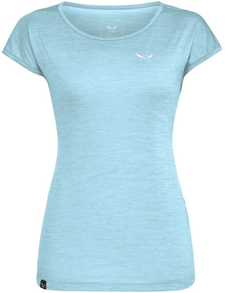 Salewa Puez Melange Dry - T-shirt trekking - donna Light Blue/White I44 D38