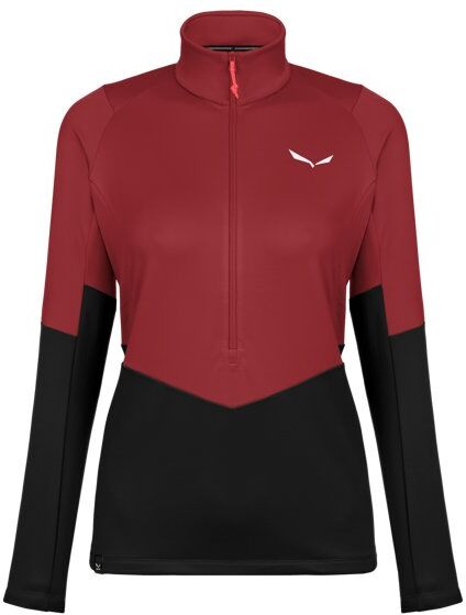 Salewa Puez PL 1/2 Zip W - felpa in pile - donna Red/Black I46 D40