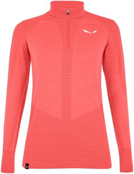 Salewa W Zebru Responsive 1/2 Zip - pullover con zip - donna Red I46 D40