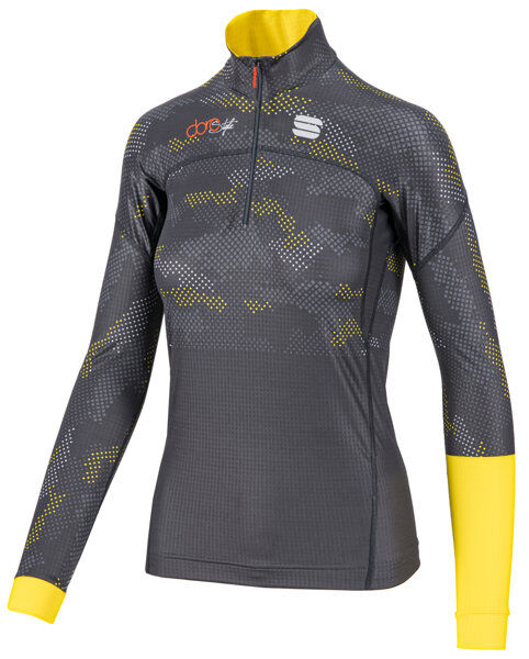 Sportful Doro Apex Jersey - maglia sci da fondo - donna Grey/Yellow L