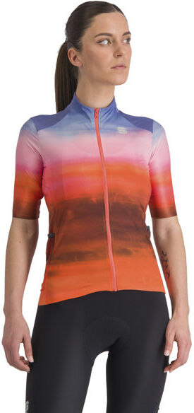 Sportful Flow Supergiara W - maglia ciclismo - donna Orange/Pink/Purple M