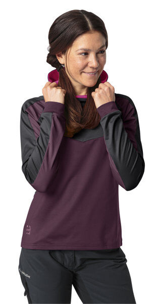 Vaude W Qimsa LS II - maglia ciclismo manica lunga - donna Purple/Grey I44 D40