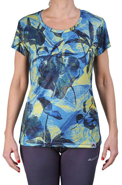 Tee Jungle Mustard W - maglia trail running - donna Blue/Green S