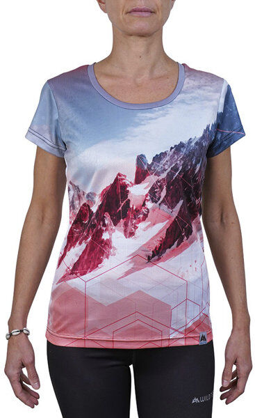 Tee Monte Bianco W - maglia trail running - donna White/Red XS