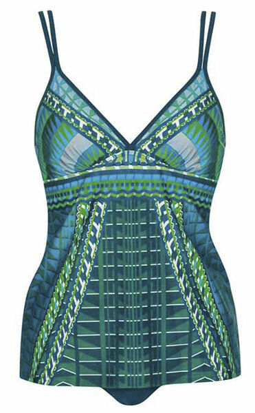 Sunflair Tankini Fantasia Cup B - costume intero - donna Green/Blue 40