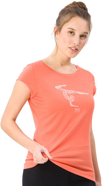 Super.Natural W Graphic Tee 140 Yoga - t-shirt - donna Orange XL