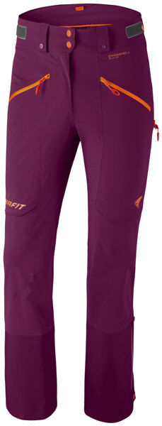 Dynafit Beast Hybrid - pantaloni sci alpinismo - donna - Purple/Orange