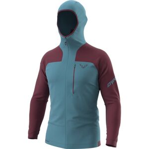 Dynafit Speed Polartec® Hooded - felpa in pile - uomo Light Blue/Bordeaux XL