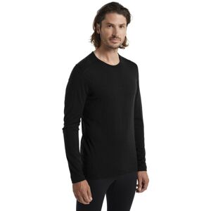 Icebreaker Merino 200 Oasis LS Crewe - maglietta tecnica a maniche lunghe - uomo Black S