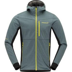 Norrona falketind warm2 Octa Hood - felpa in pile - uomo Green/Black/Yellow S