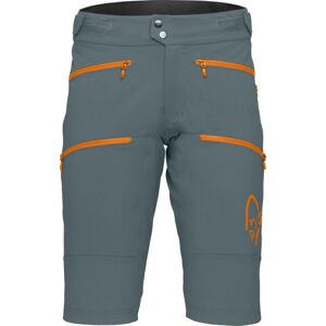 Norrona fjørå flex1 heavy duty - pantaloncini ciclismo - uomo Green/Orange M