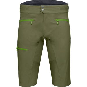 Norrona fjørå flex1 mid weight - pantaloni corti bici - uomo Dark Green/Green XL