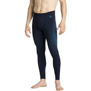 Odlo Performance Warm Eco Baselayer - calzamaglia - uomo Blue/Green XL