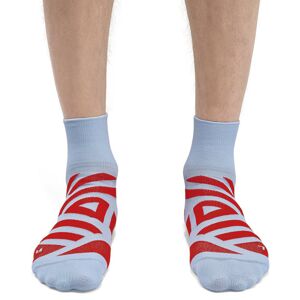 On Performance Mid Sock M - calzini running - uomo Light Blue/Red M (EU 42-43)