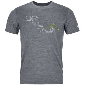 Ortovox 185 Merino Tangram Logo Ts M - maglietta tecnica - uomo Grey L