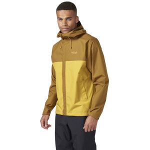 Rab Downpour Eco - giacca trekking - uomo Brown/Yellow L