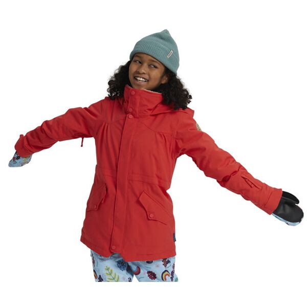 burton shortleaf - giacca snowboard - bambina red xl