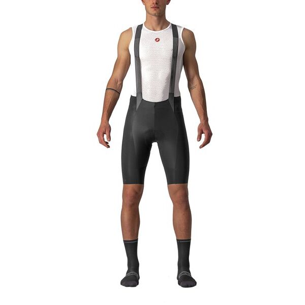 castelli free aero rc bibshort - pantalone bici - uomo black s