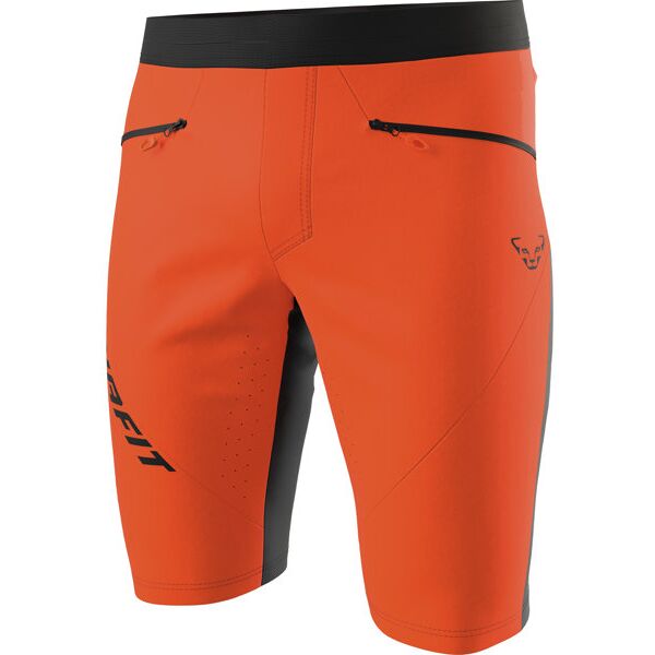 dynafit traverse dst - pantaloni corti alpinismo - uomo orange/black 2xl