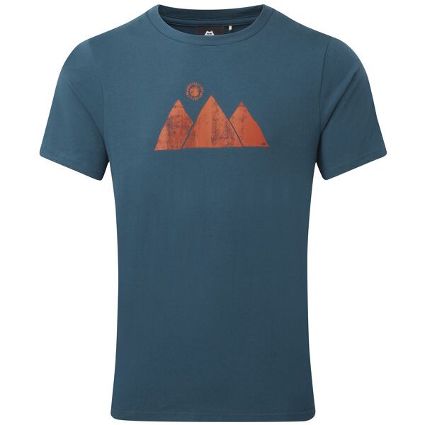 mountain equipment mountain sun m - t-shirt - uomo blue/red m