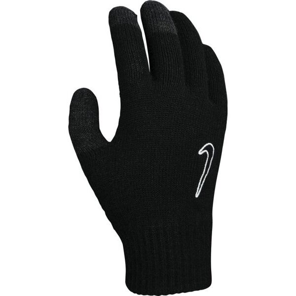 nike knitted tech and grip - guanti - uomo black/white s/m