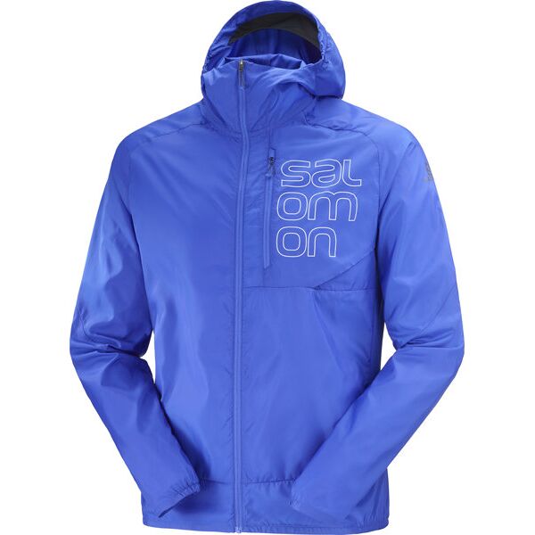 salomon bonatti cross fz hoodie - giacca trail running - uomo light blue s