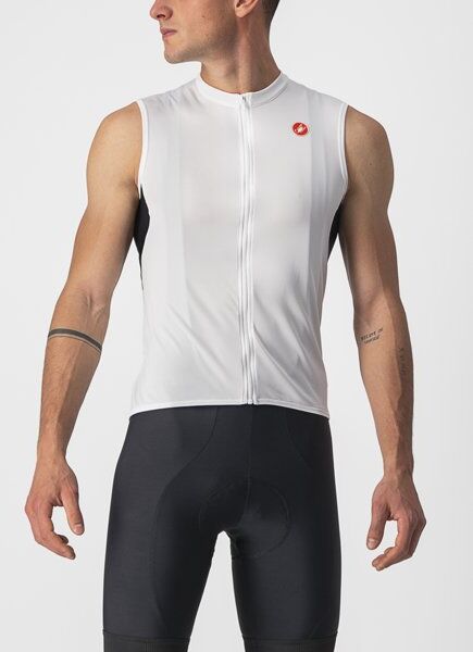 castelli entrata vi sleeveless - maglietta bici - uomo white 2xl