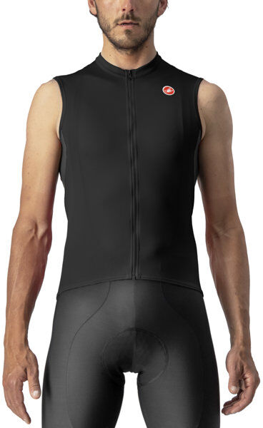 castelli entrata vi sleeveless - maglietta bici - uomo black/dark grey m