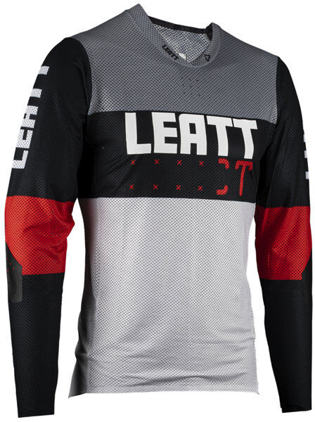 leatt mtb gravity 4.0 - maglia mtb a manica lunga - uomo black/grey/red s